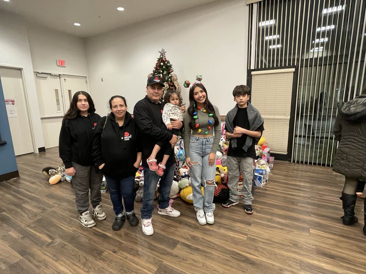 Family participating in the Hospice Christmas Blessing