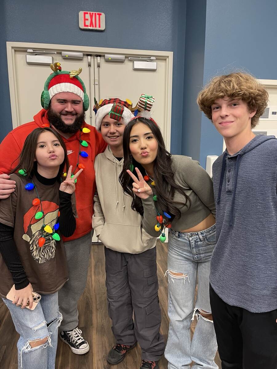 Youth volunteers supporting the Annual Hospice Christmas Blessing