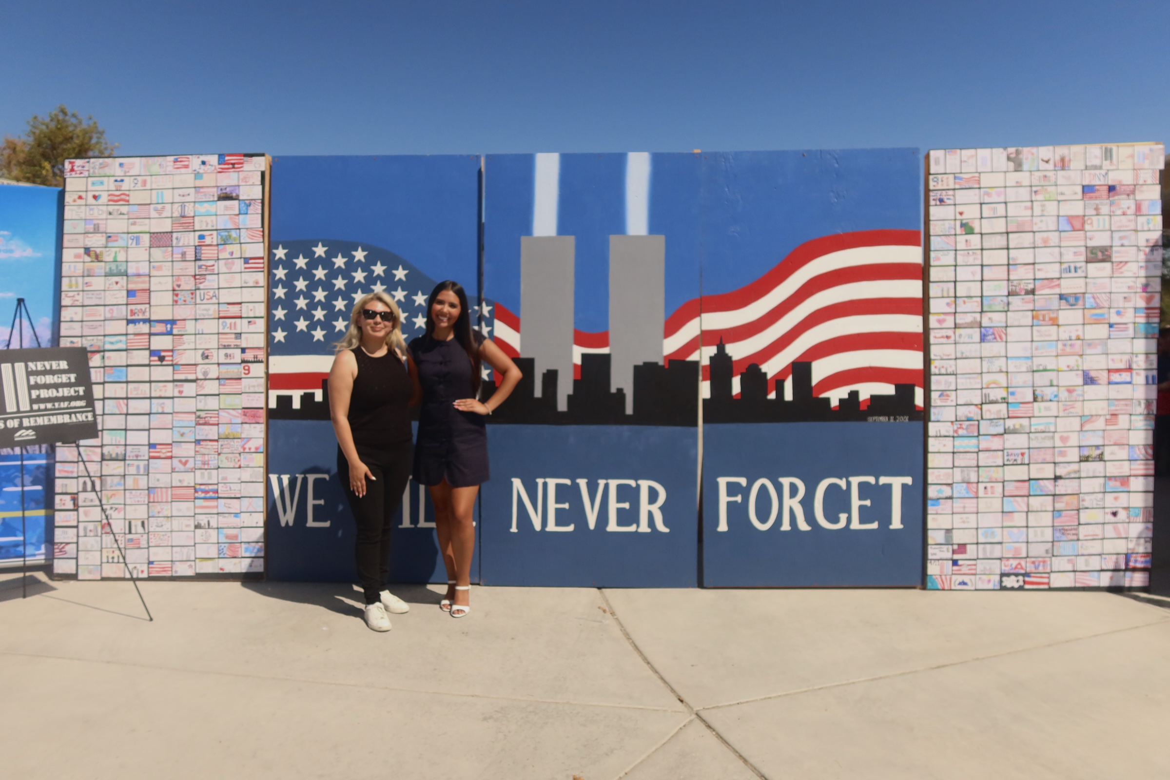 Remembrance Wall honoring those lost on September 11, 2001